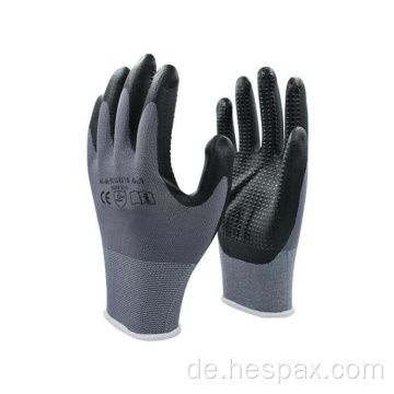 Hespax 15 g graues Nylon -Mikrofoam -Nitril -Industriehandschuhe